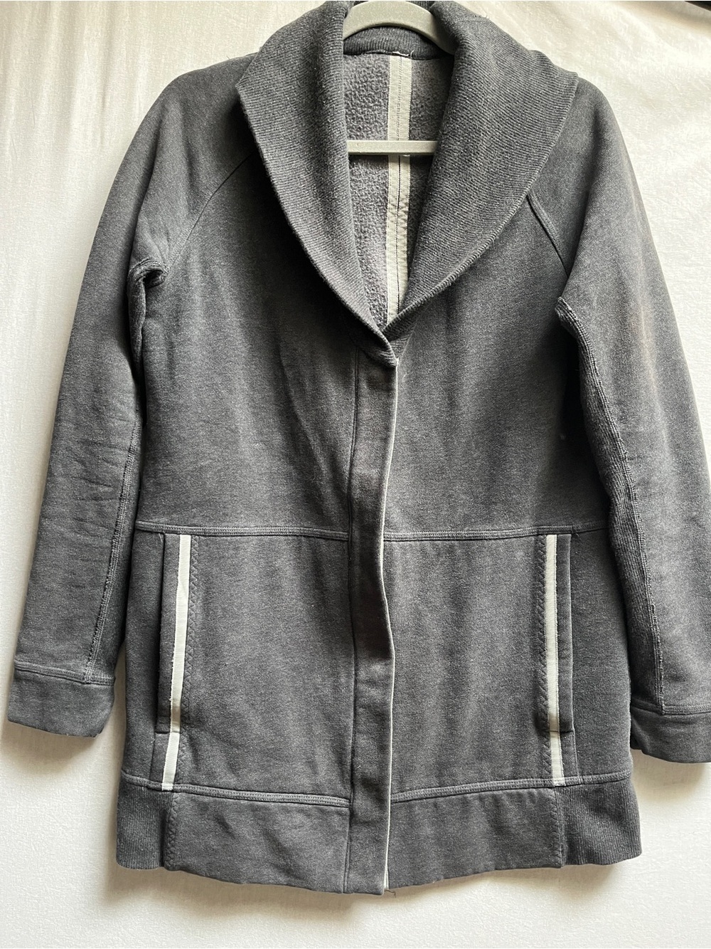 Lululemon Yin to Yang Fleece Shawl Collar Wrap Cardigan Jacket Size M